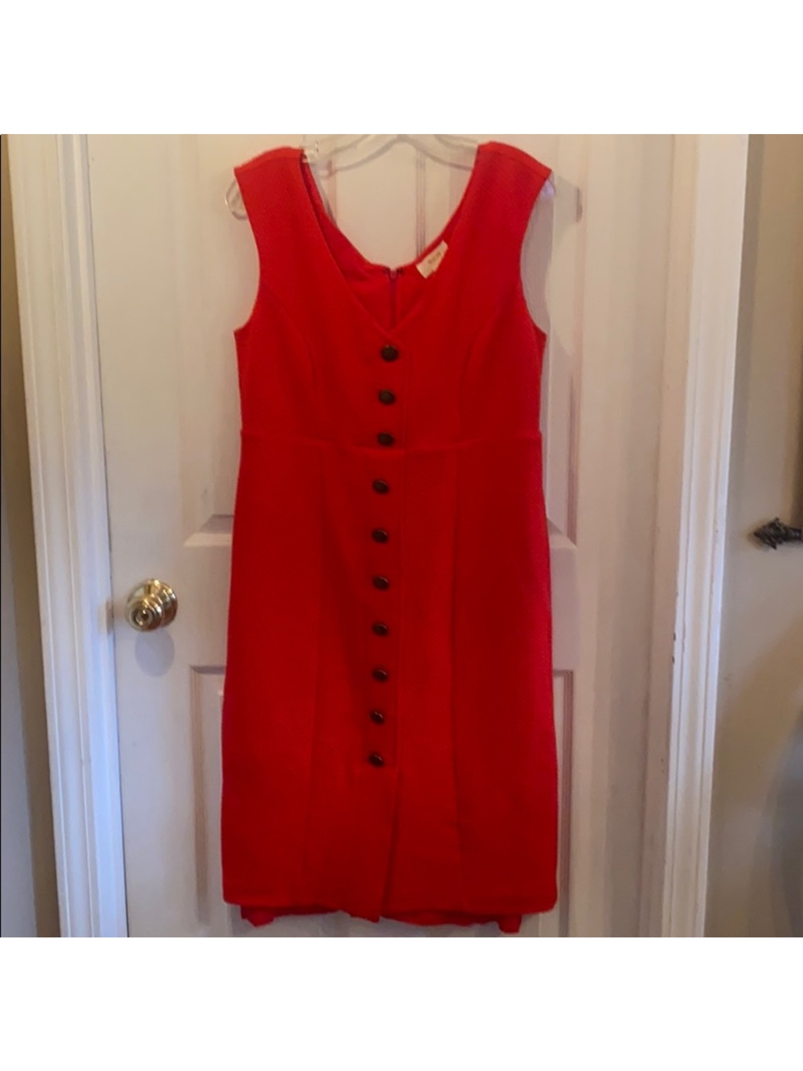 Maeve Anthropologie Size L Red Sleeveless Dress